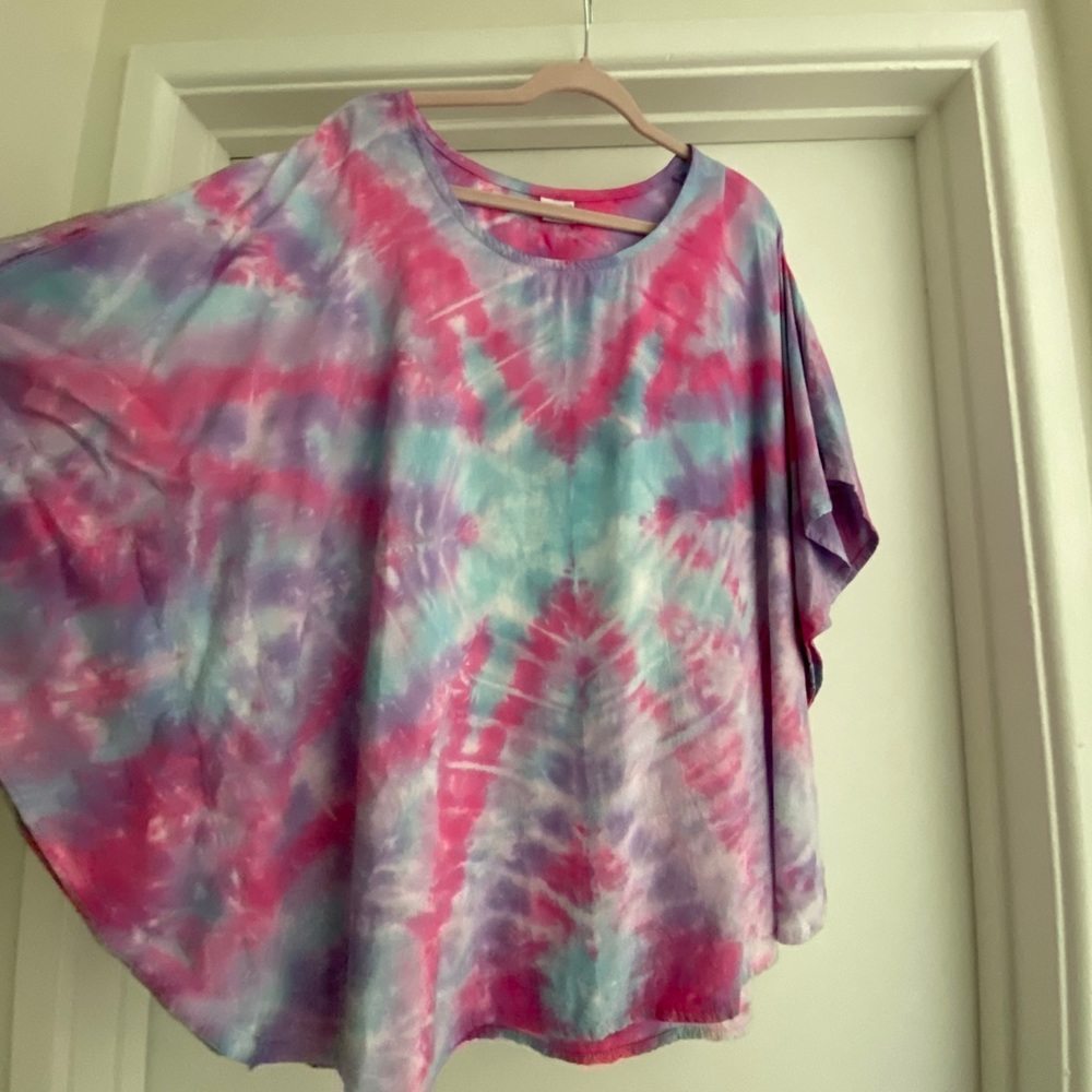 I-Shaped Top Tie Dyed %100 Rayon.